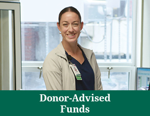 A nurse smiling. Donor-Advised Funds rollover